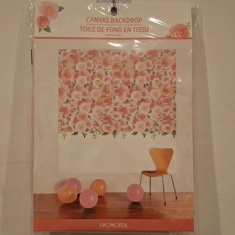 Floral Canvas Backdrop